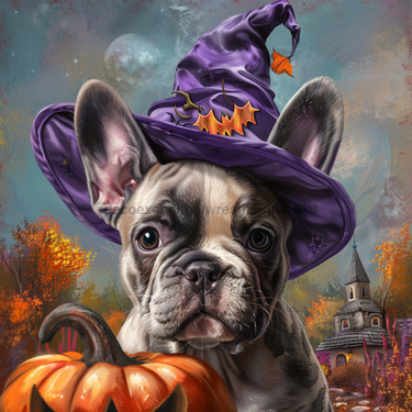Halloween Dog Wall Art, MB-00032, Sign For Wreath, 10x10